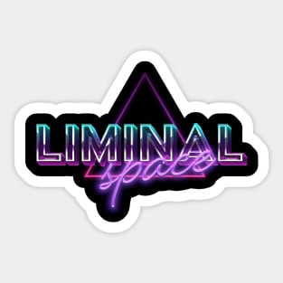 Liminal Space Retro Graphic Sticker